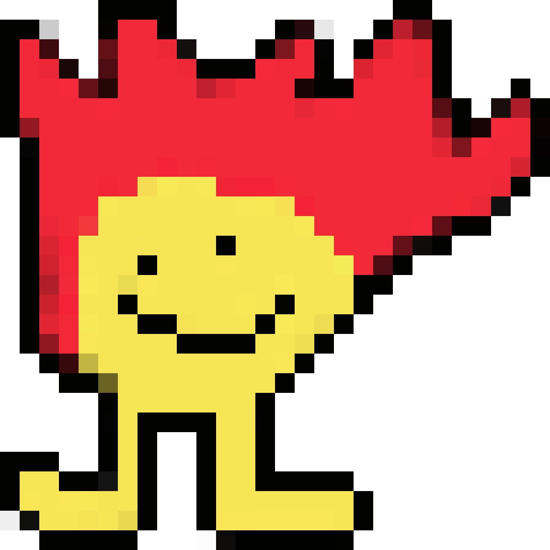 Fireman pixel art